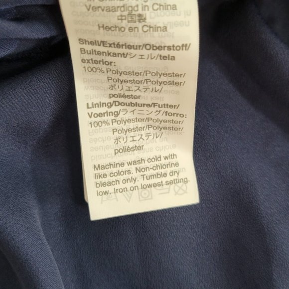 J. CREW Floral pleated mini skirt blue Sz 2 - Picture 6 of 6